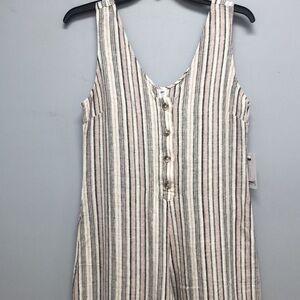 BP. Striped jumpsuit